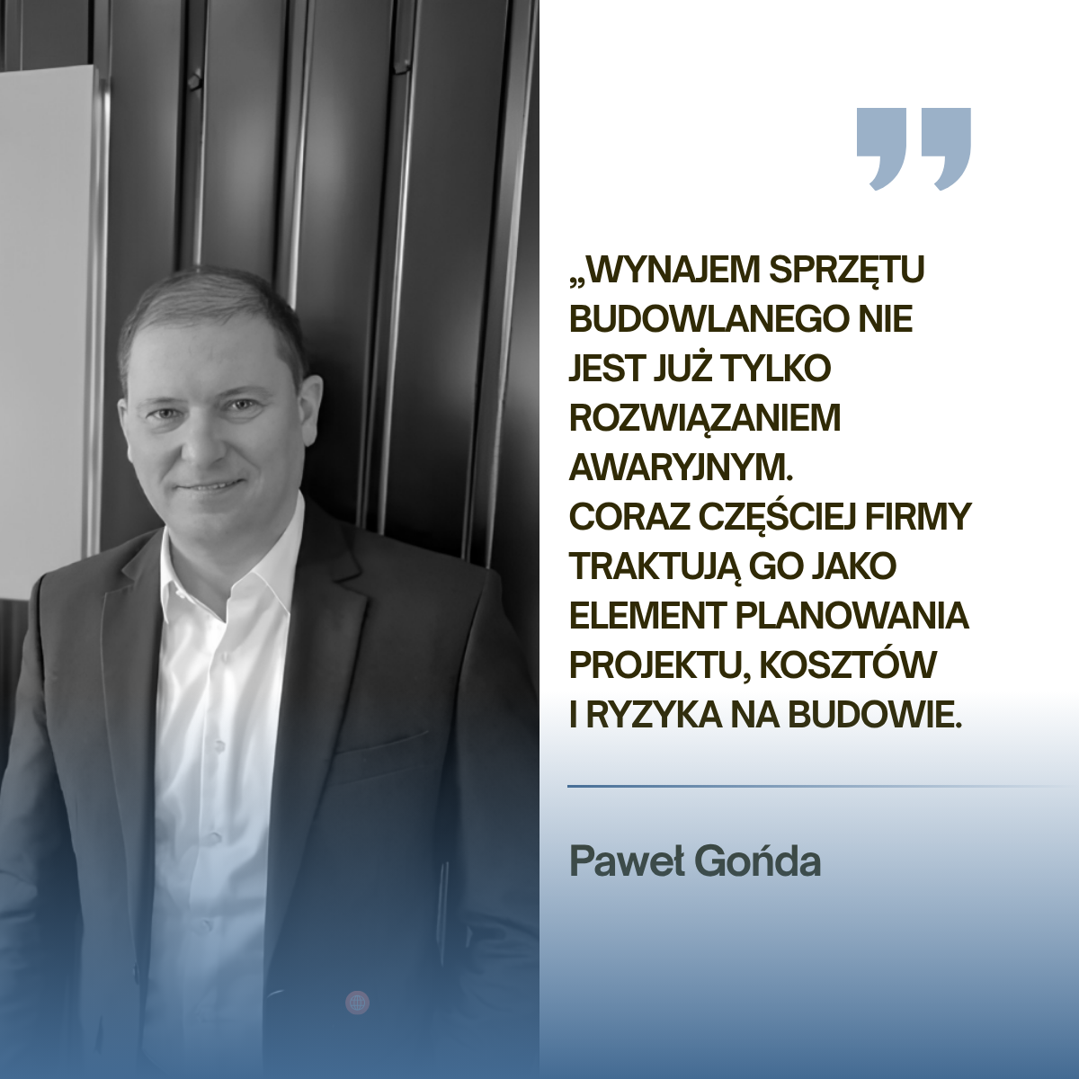 „Wynajem sprzętu budowlanego nie jest już tylko rozwiązaniem awaryjnym. Coraz częściej firmy traktują go jako element planowania projektu, kosztów i ryzyka na budowie. Dla wykonawcy liczy się nie (2)